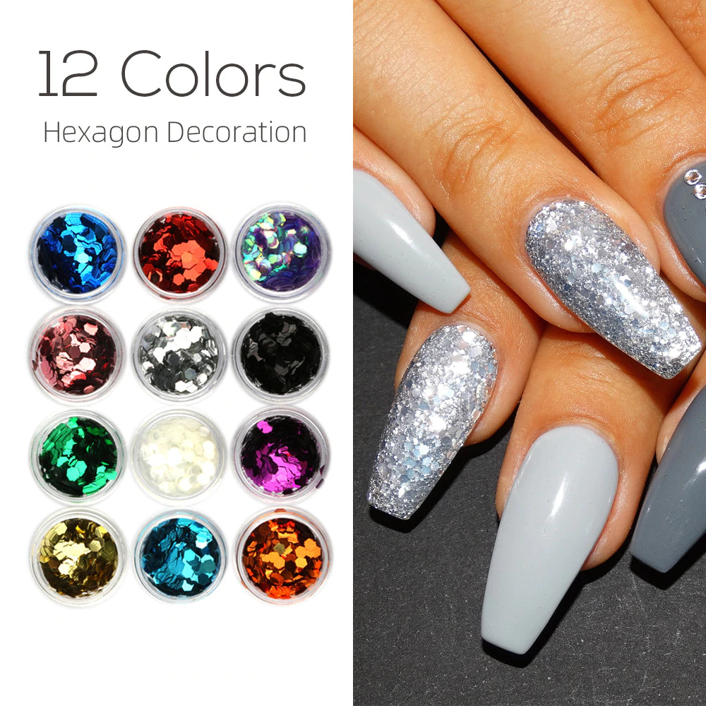 Glamorize™-Acrylic Glitter Nail Extension Set