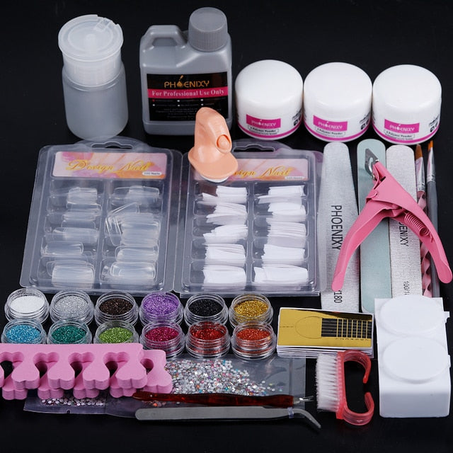 Glamorize™-Acrylic Glitter Nail Extension Set