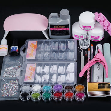 Glamorize™-Acrylic Glitter Nail Extension Set