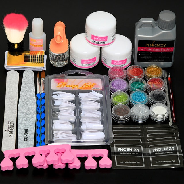 Glamorize™-Acrylic Glitter Nail Extension Set