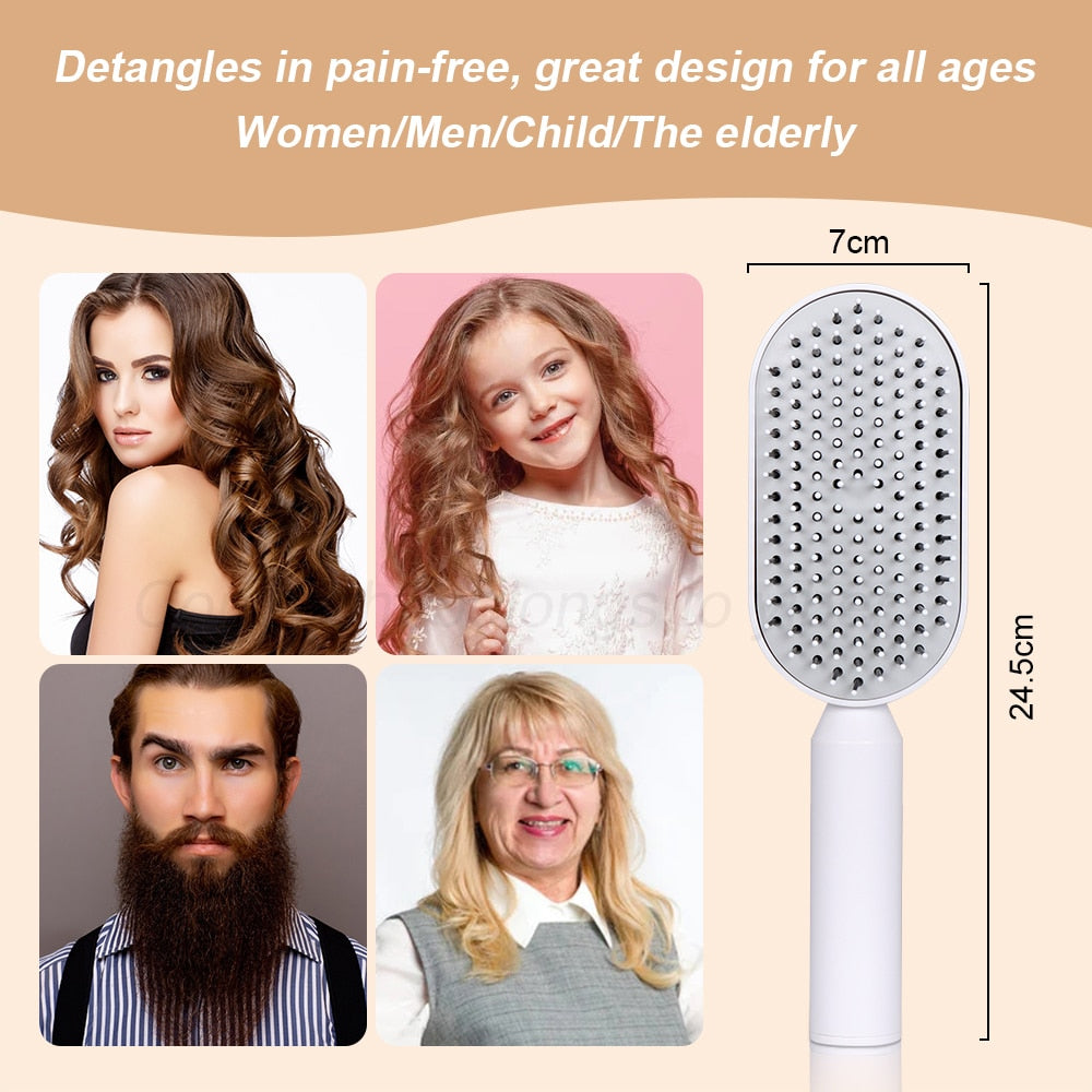 Self-cleaning Hair Brush