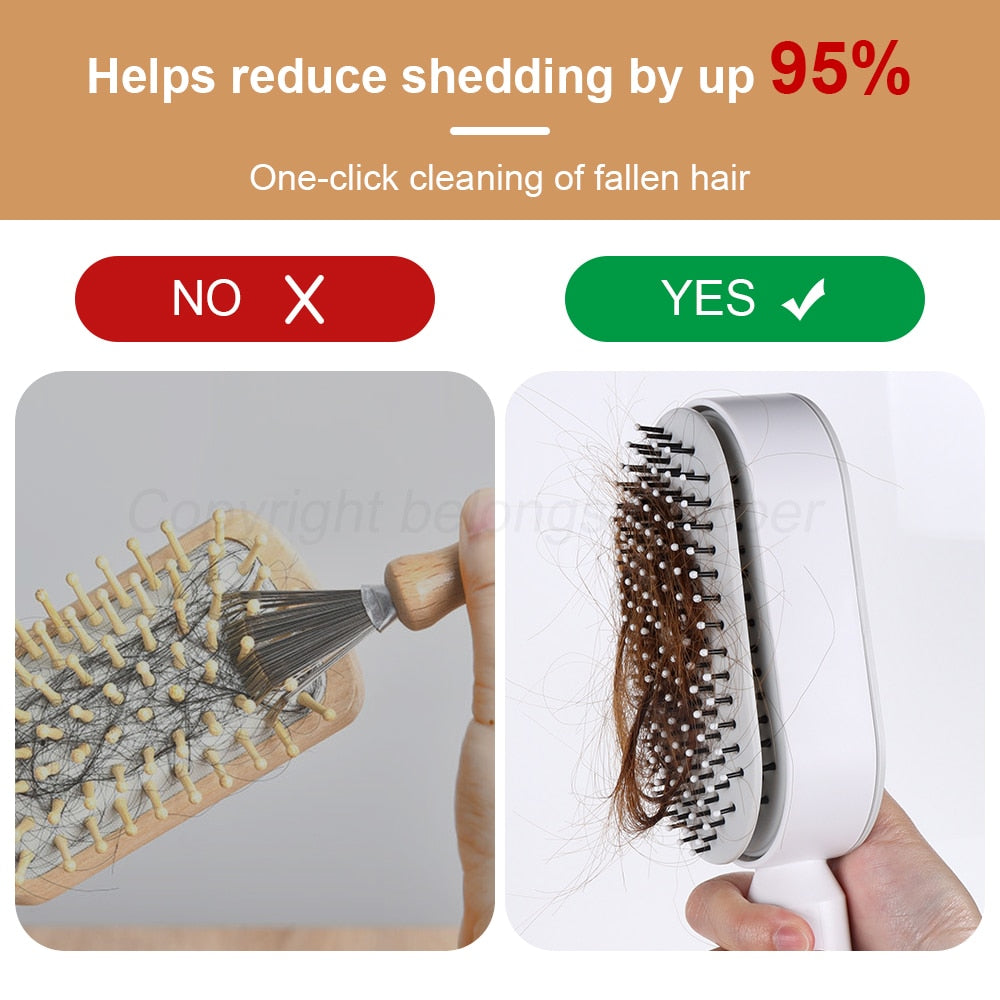 Self-cleaning Hair Brush