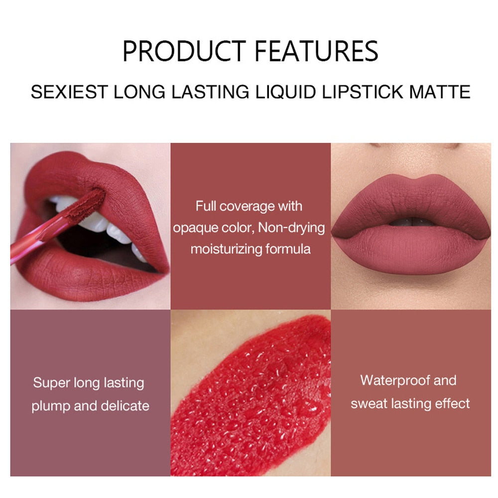 VelvetMatte™- Matte Liquid / Pencil Lipsticks Sets (6 Colors)