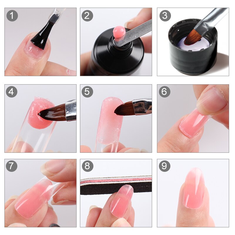 Poly UV Nail Art Decoration Extension Single Gel